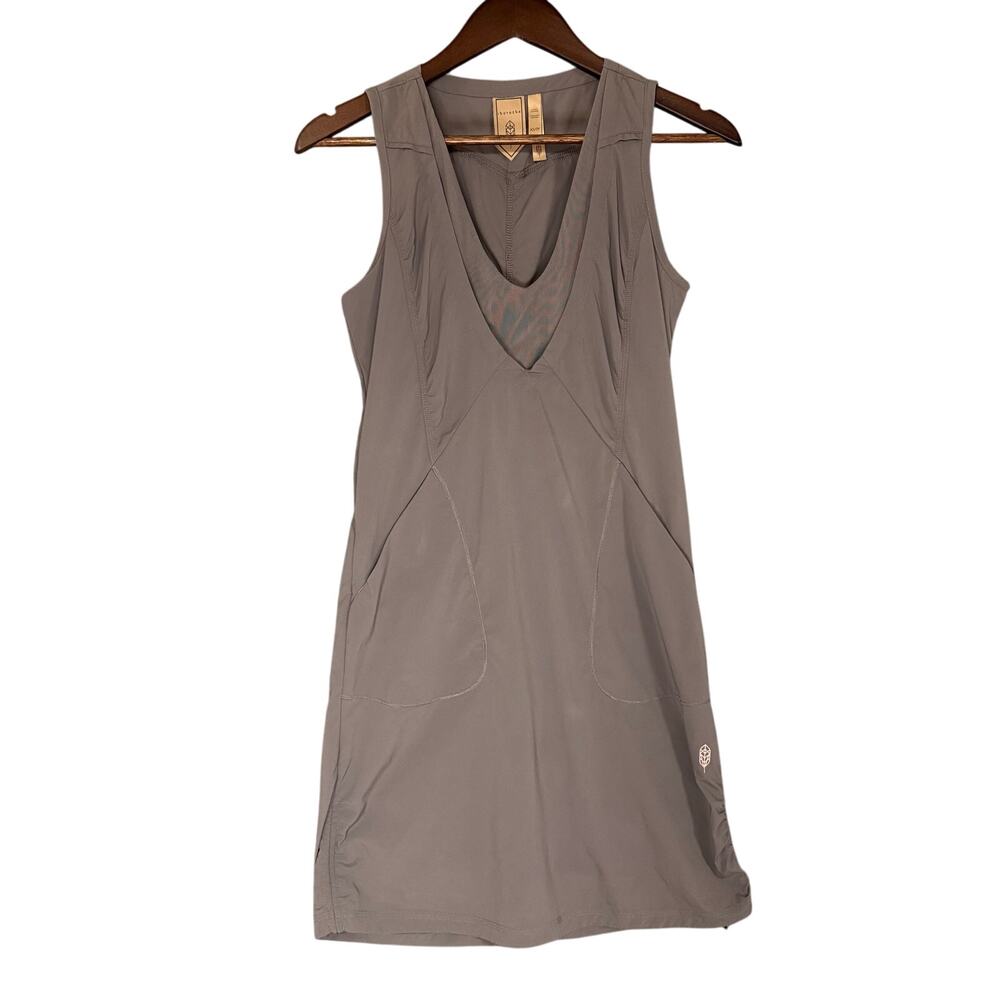 Light Taupe Sleeveless Midi Dress - Brand: